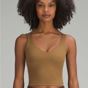 Lululemon Align Tank All Spice Brown V-Neck Crop Top